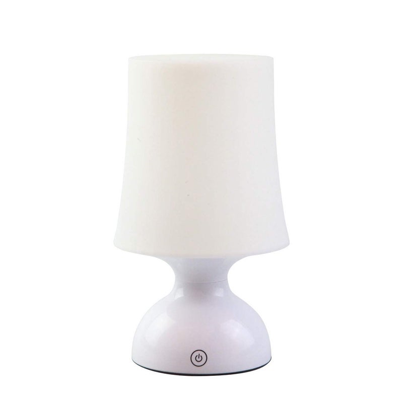 RiverLux LED Mood Light, Scandinavian Lamp, Battery Powered Night Light, Cordless Night Light, 100% Electrical Safety at Home, Minimalist Table Lamp, Small White Lamp, Gift Ideas - Image 1
